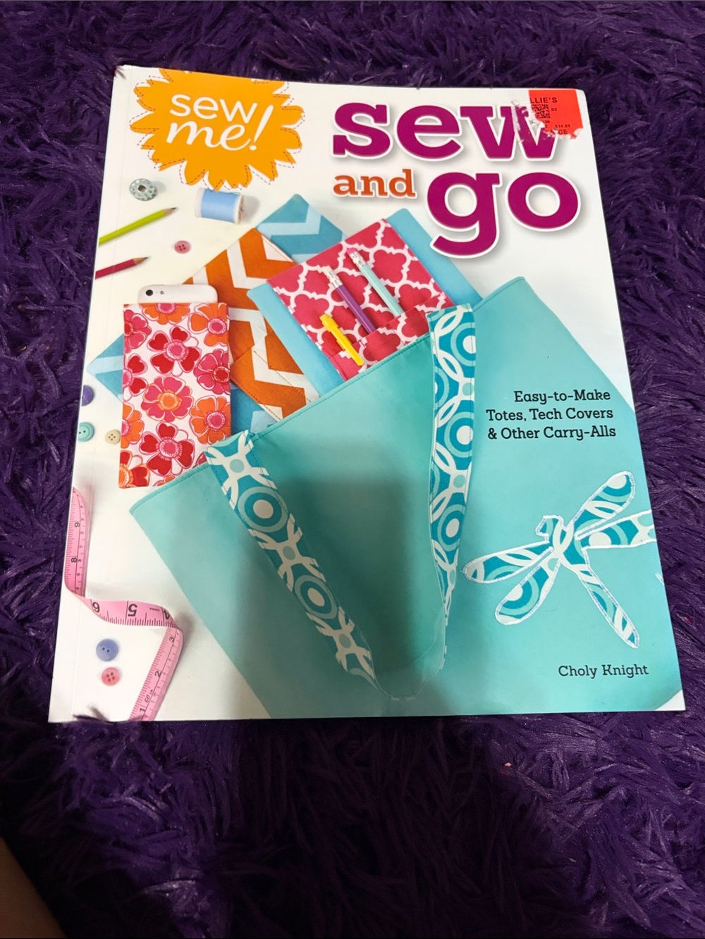 Designers Originals White Sewing Book with Pink Accents